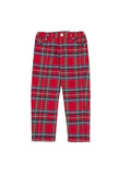 Tutto Piccolo - Plaid Pants Red