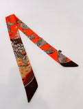 Orange Zebra Wrapping Scarf for Kids - Zebra print