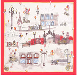 A Princess Silk Scarf - Lovely red square silk scarf for small kids