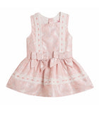 Baby Bow Dress by Newness - Baby floral pink dress front