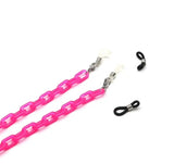 Plastic Sunglasses Chain for Kids - Easy to remove - Pink