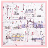 A Princess Silk Scarf - Lovely pink square silk scarf for small kids