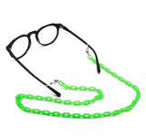 Plastic Sunglasses Chain for Kids - Easy to remove - Green