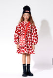 Airfish - Hearts Fleece Dress Red