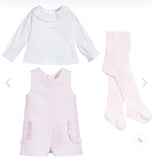 Tutto Piccolo - 3 Piece Dungaree Short Set for Girls